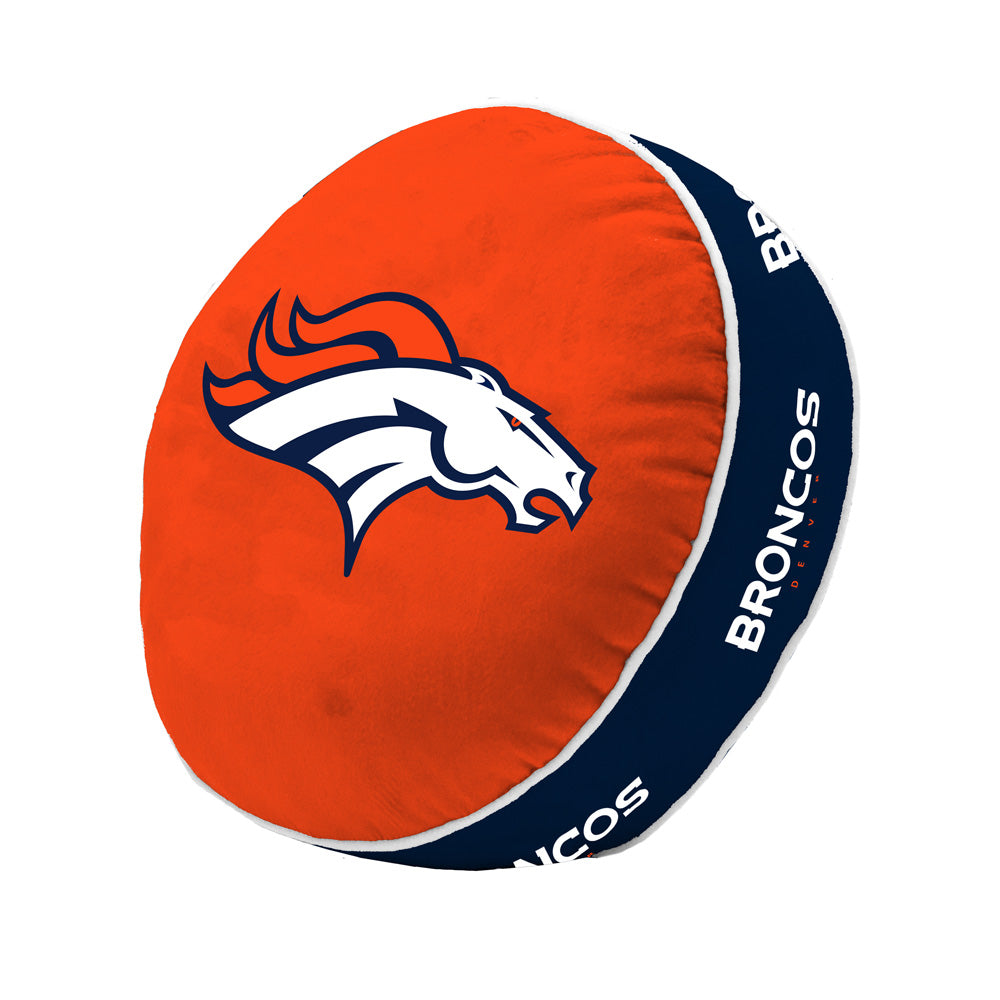 NFL Denver Broncos Logo Brands Puff Pillow