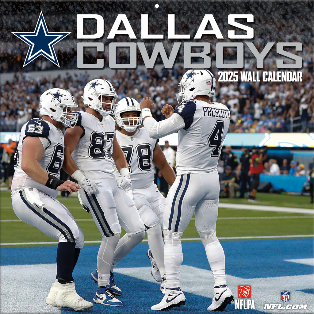 NFL Dallas Cowboys 2024-2025 12&quot; x 12&quot; Team Wall Calendar