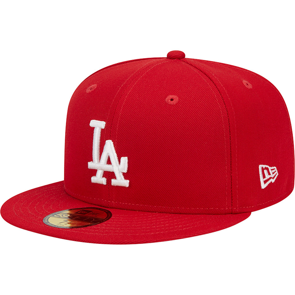 MLB Los Angeles Dodgers New Era Scarlet Side Patch 59FIFTY Hat