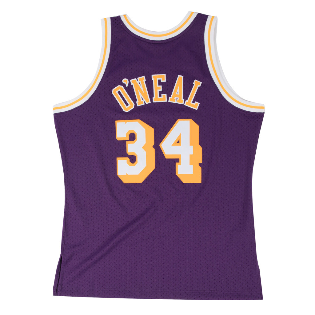 NBA Los Angeles Lakers Shaquille O&#39;Neal Mitchell &amp; Ness &#39;96 Retro Swingman Jersey