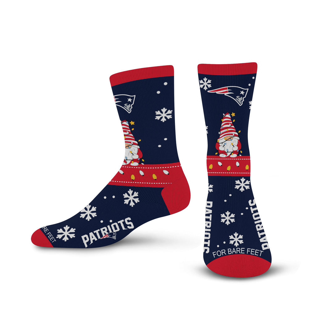 NFL New England Patriots For Bear Feet Sweater Gnome Socks