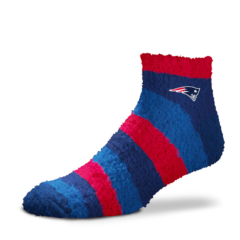 NFL New England Patriots For Bare Feet Rainbow II Cozy Socks