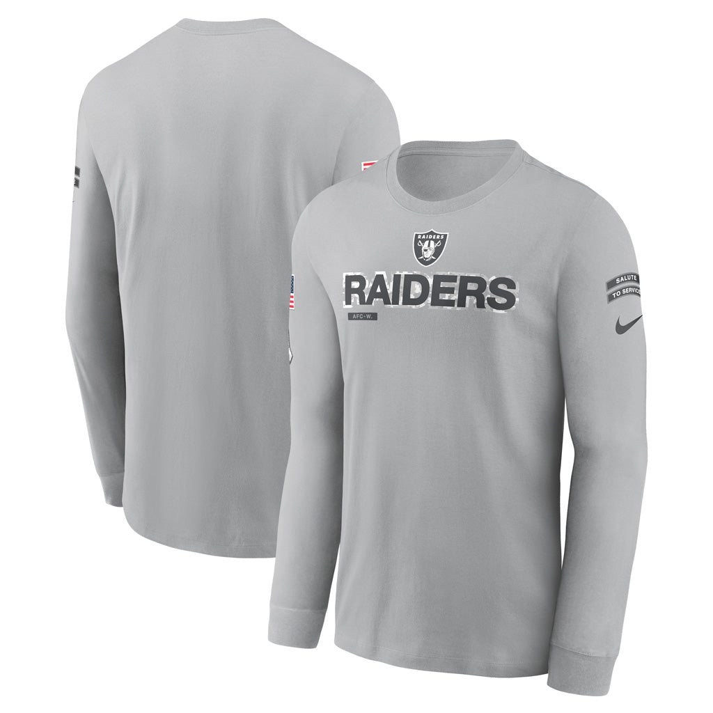 NFL Las Vegas Raiders Nike 2024 Salute to Service Long Sleeve Tee