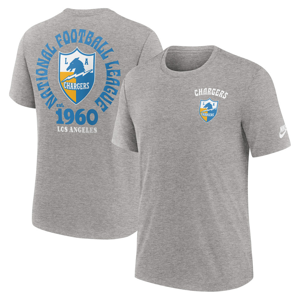 NFL Los Angeles Chargers Nike 2-Hit Triblend Tee