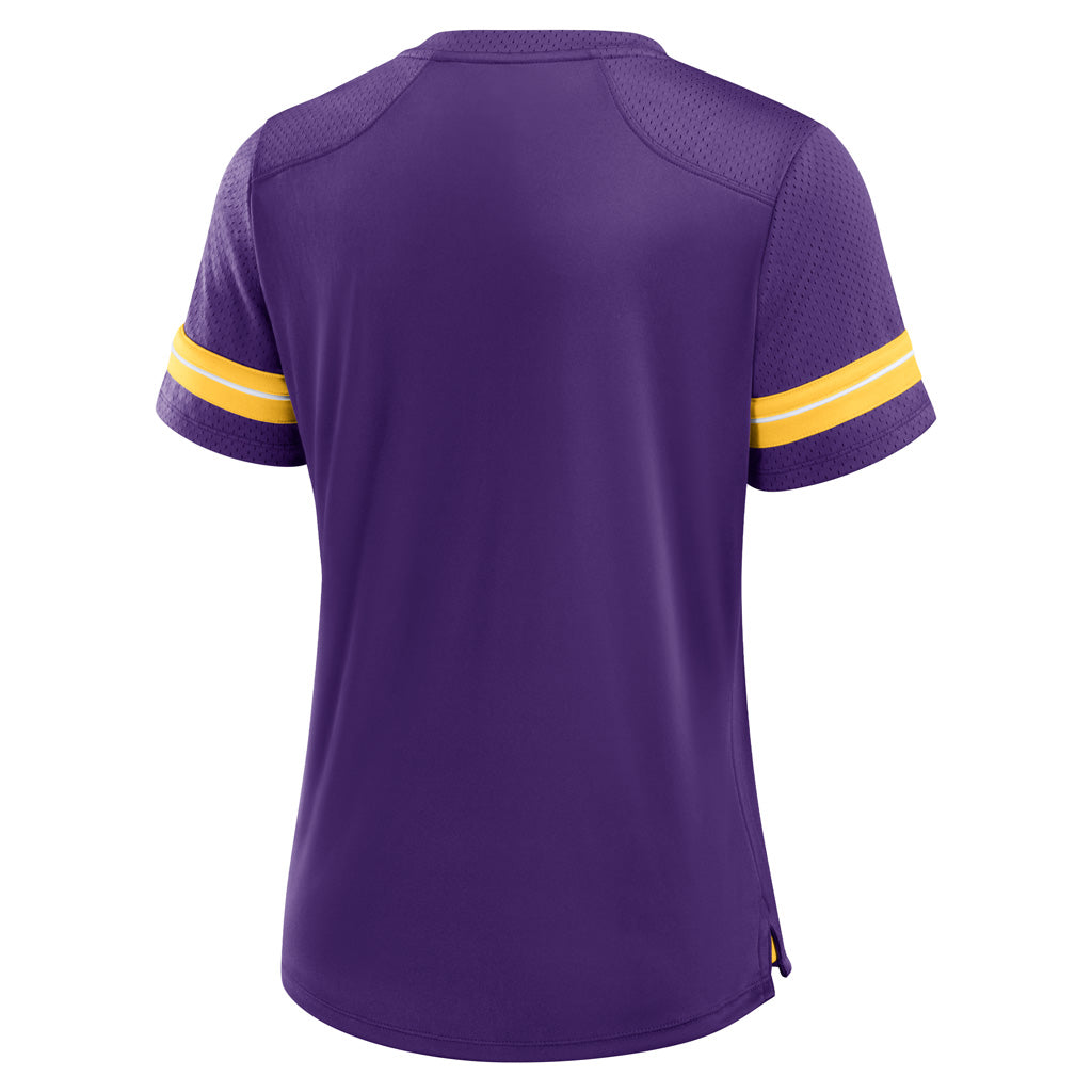 NFL Minnesota Vikings Fanatics Women&#39;s Play Script Lace-Up Top