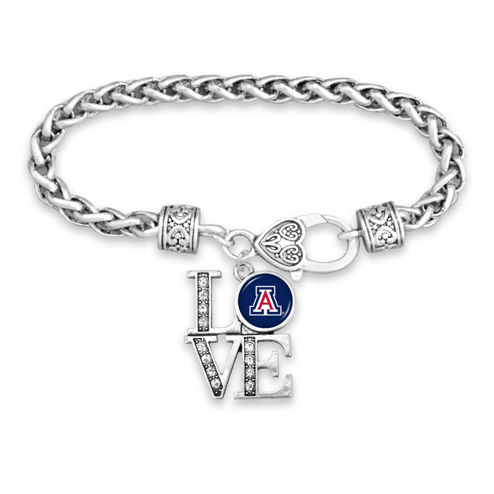 NCAA Arizona Wildcats Gentry USA LOVE Bracelet