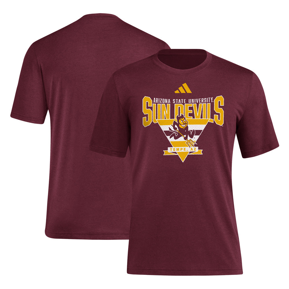 NCAA Arizona State Sun Devils adidas Locker Trilateral Tee