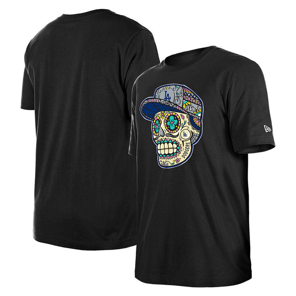 MLB Los Angeles Dodgers New Era Sugar Skull T-Shirt - Black