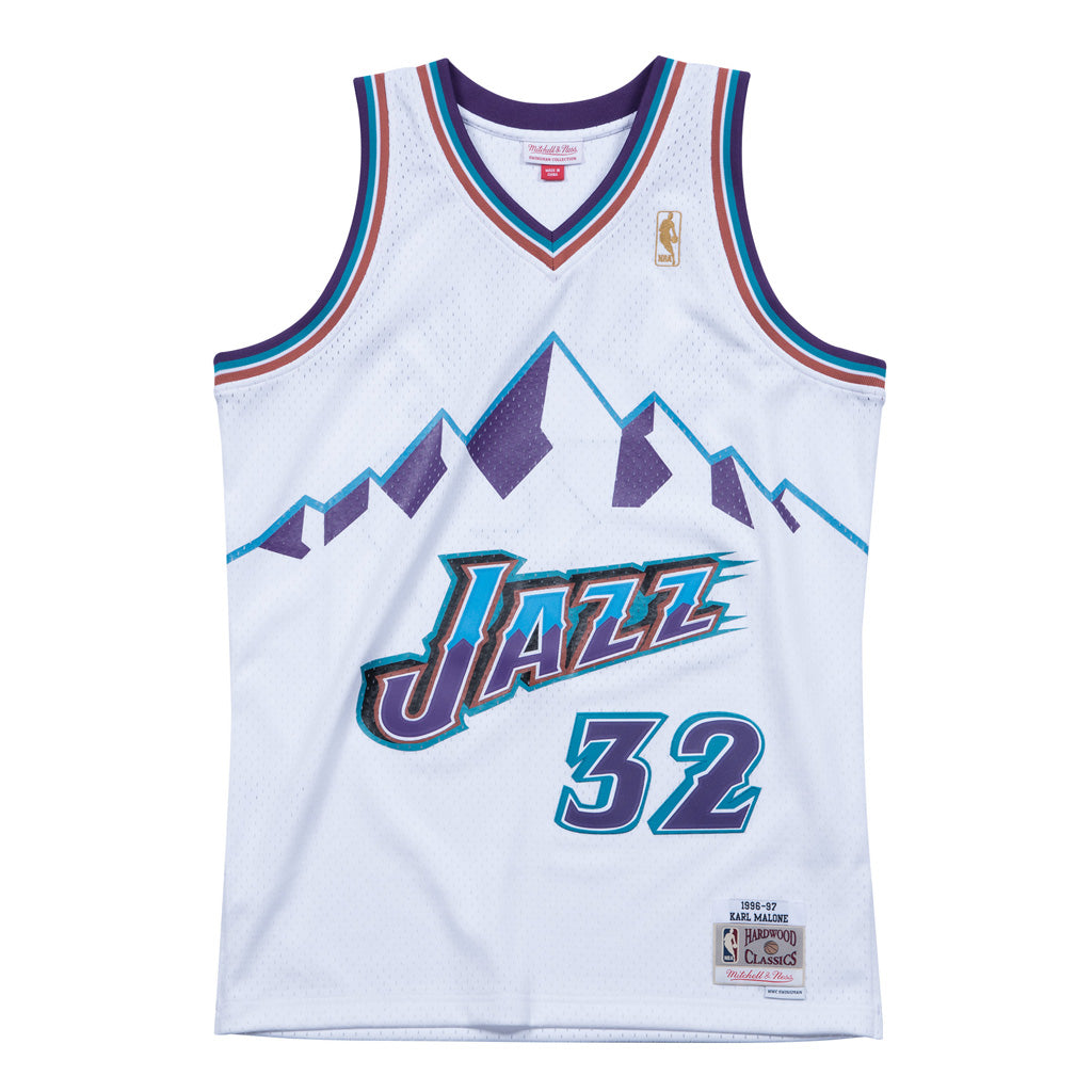 NBA Utah Jazz Karl Malone Mitchell &amp; Ness &#39;96 Retro Swingman Jersey