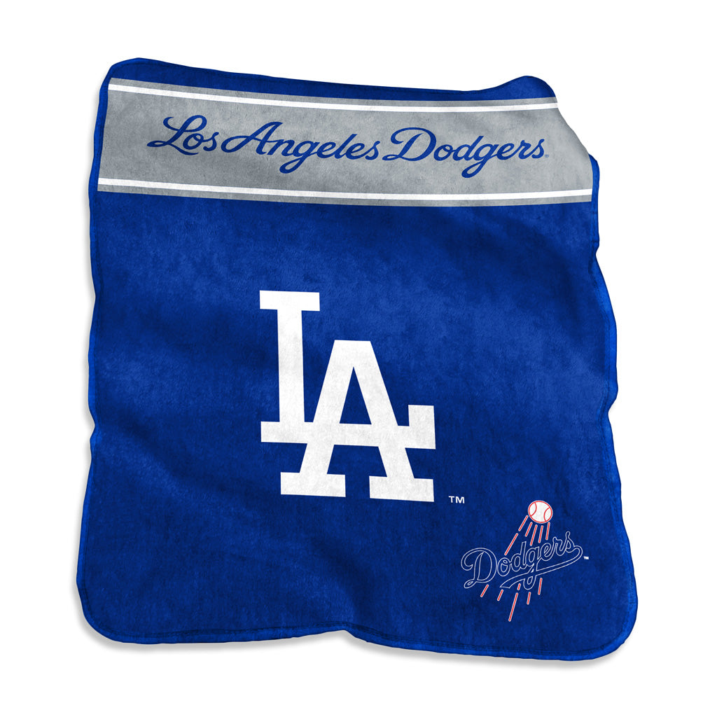 MLB Los Angeles Dodgers Logo Brands 60x80 Raschel