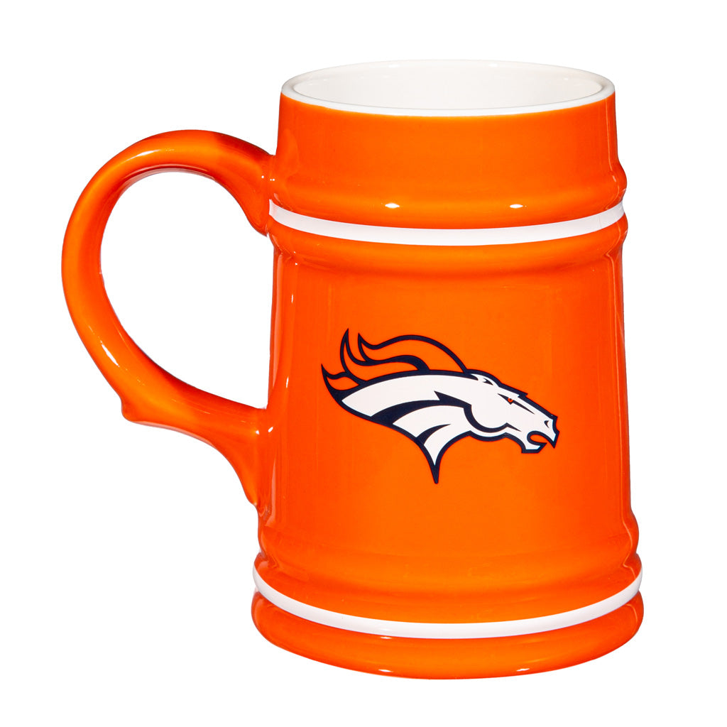 NFL Denver Broncos Evergreen 24oz Ceramic Stein Cup