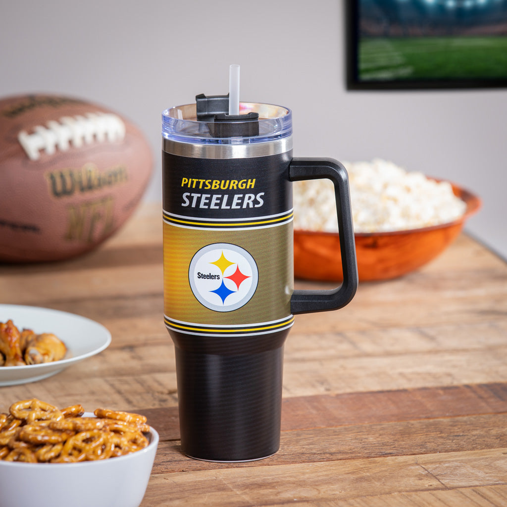 NFL Pittsburgh Steelers Evergreen 40oz Canyon Tumbler