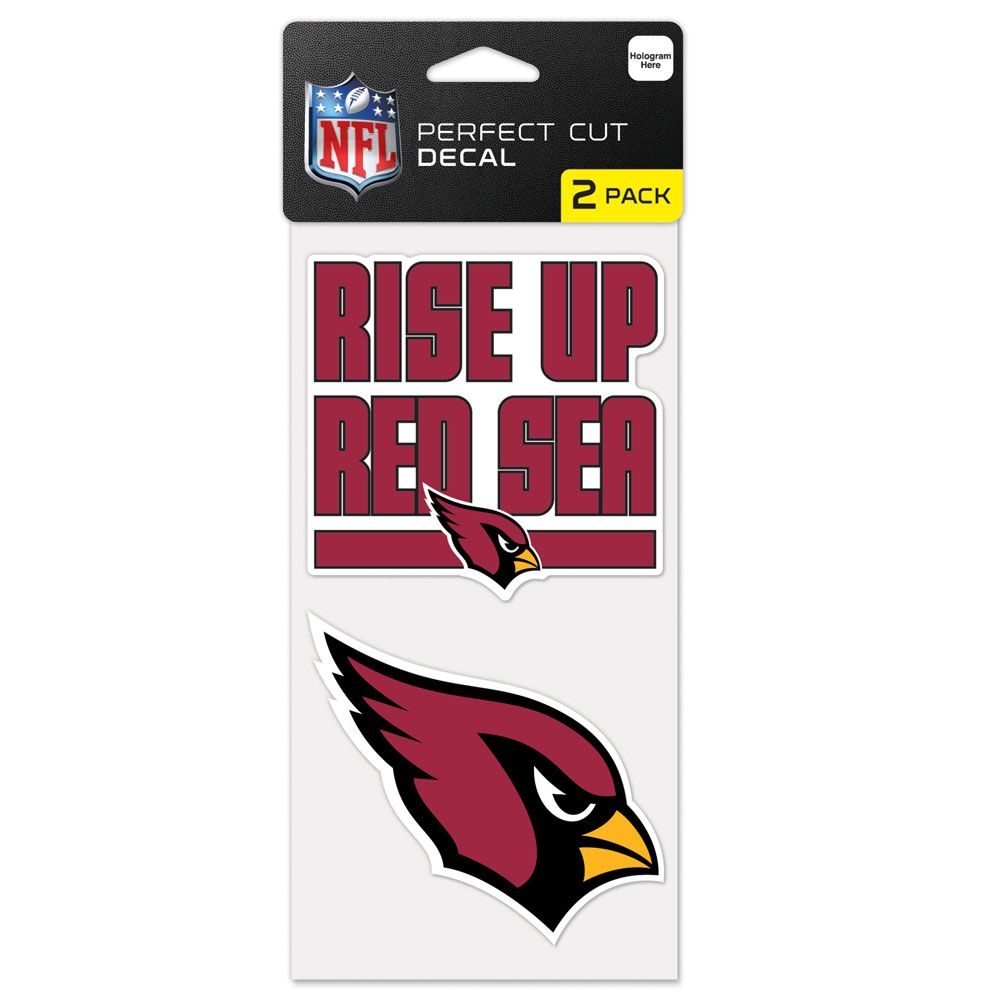 NFL Arizona Cardinals WinCraft 4&quot; x 8&quot; Slogan Decal Pack