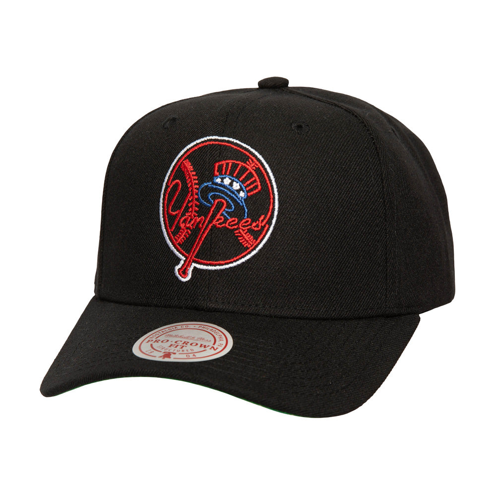 MLB New York Yankees Mitchell &amp; Ness Neon Logo Pro Snapback Hat