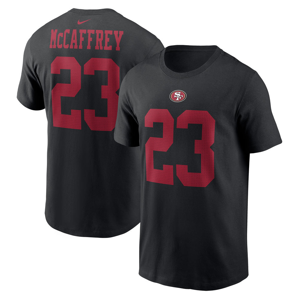 NFL San Francisco 49ers Christian McCaffrey Nike Player Pride Name &amp; Number Tee