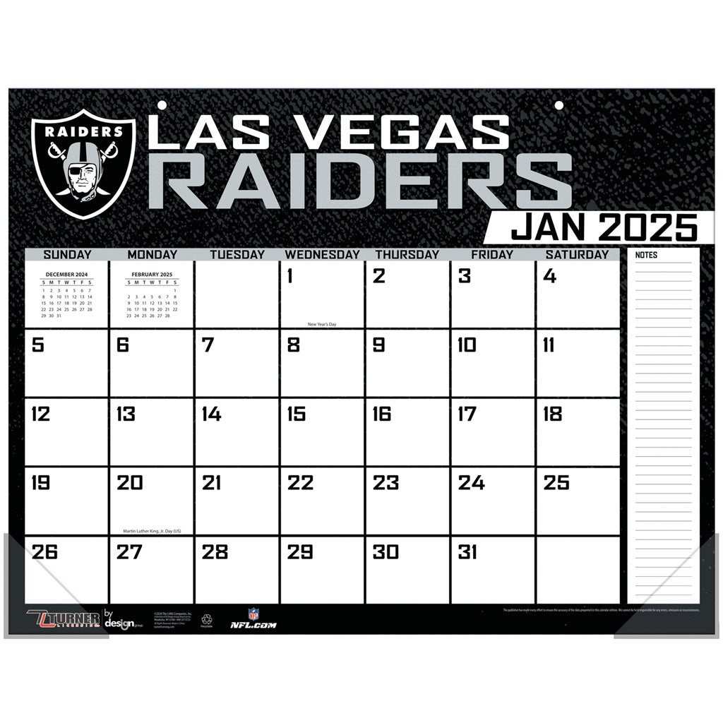 NFL Las Vegas Raiders 2024-2025 Desk Calendar