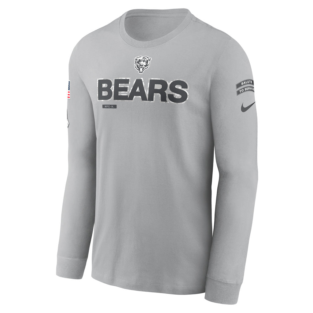 NFL Chicago Bears Nike 2024 Salute to Service Long Sleeve Tee