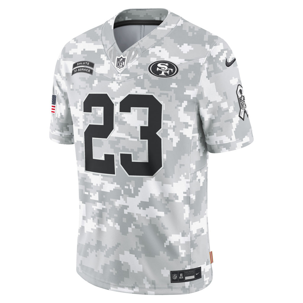 NFL San Francisco 49ers Christian McCaffrey Nike 2024 Salute to Service Limited Jersey