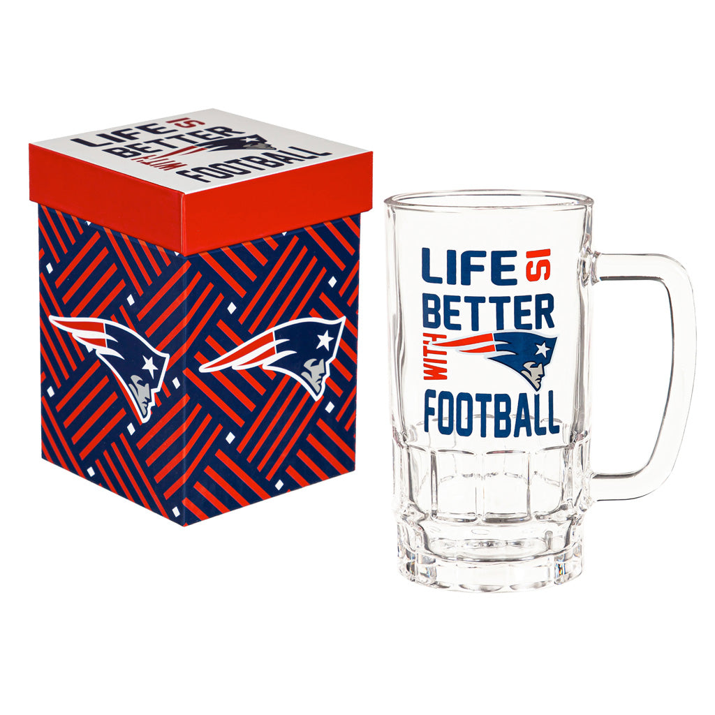 NFL New England Patriots Evergreen 18oz Boxed Tankard