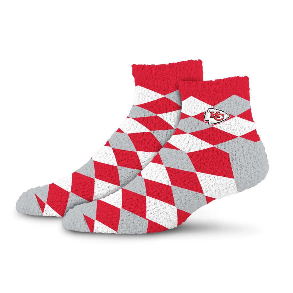 NFL Kansas City Chiefs For Bare Feet Diamond Sleep Socks