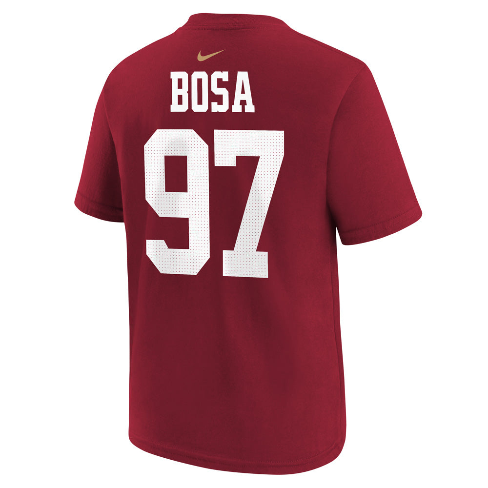 NFL San Francisco 49ers Nick Bosa Youth Nike Name &amp; Number Tee