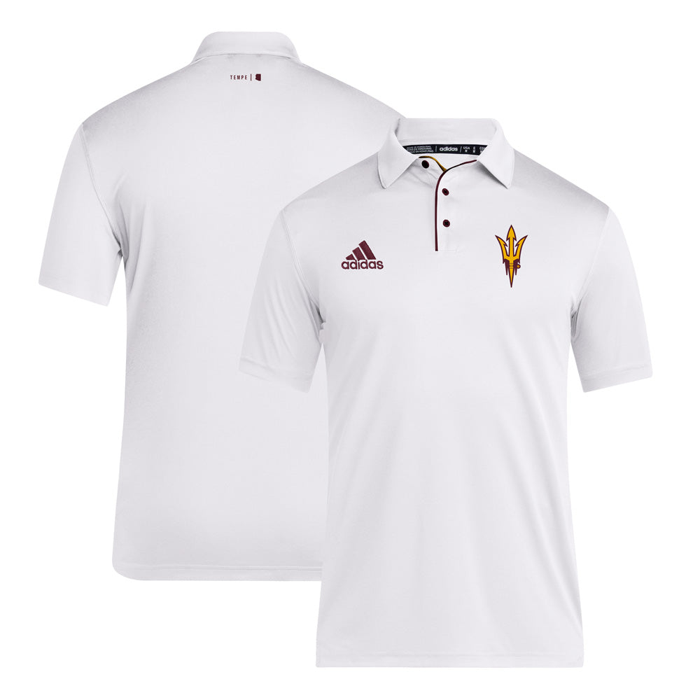 NCAA Arizona State Sun Devils adidas Sideline Coaches Polo