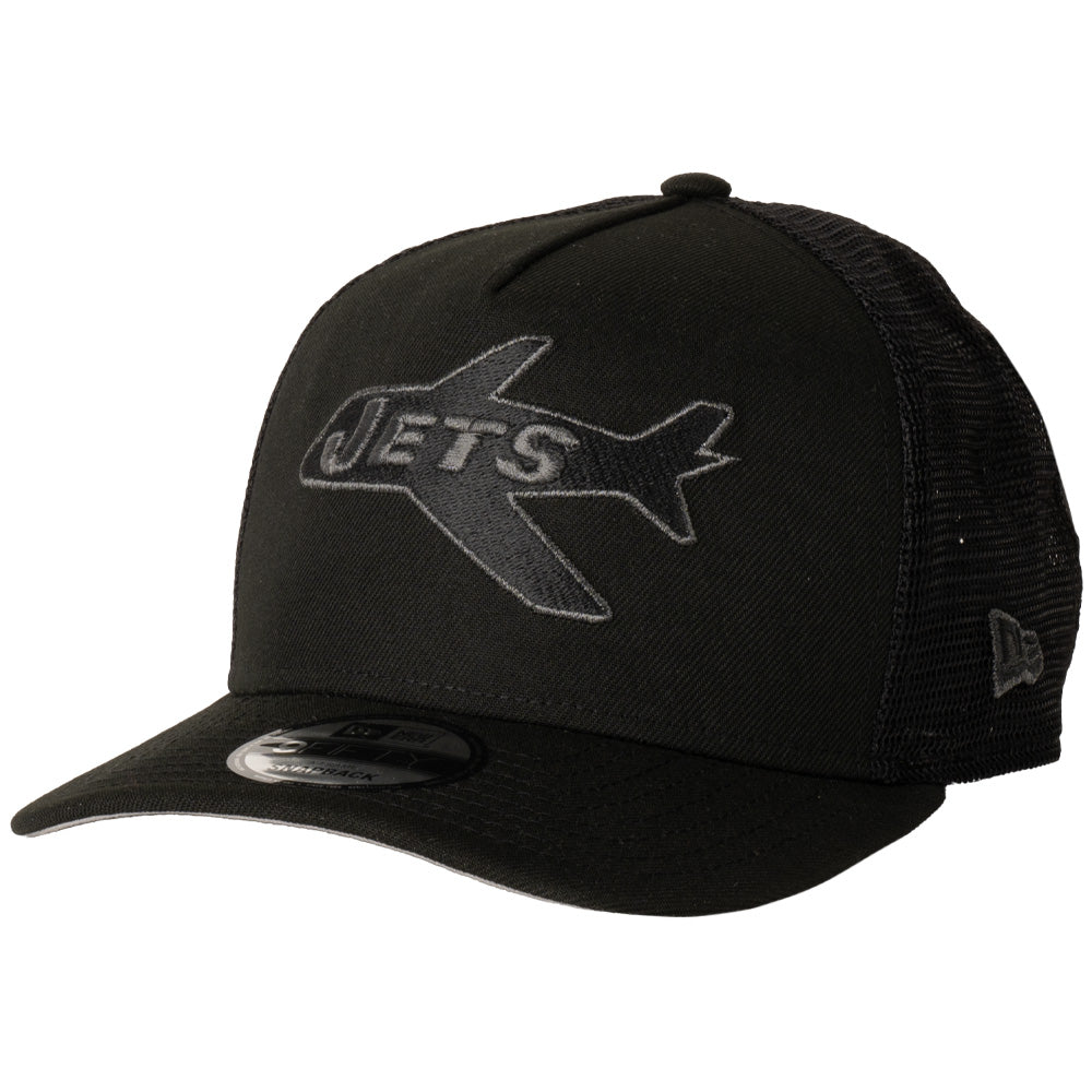 NFL New York Jets New Era Black Pearl A-Frame 9FIFTY Trucker Snapback Hat