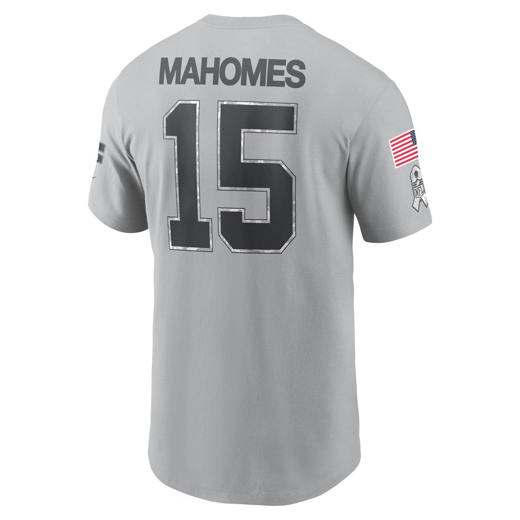 NFL Kansas City Chiefs Patrick Mahomes 2024 Salute to Service Name &amp; Number Tee