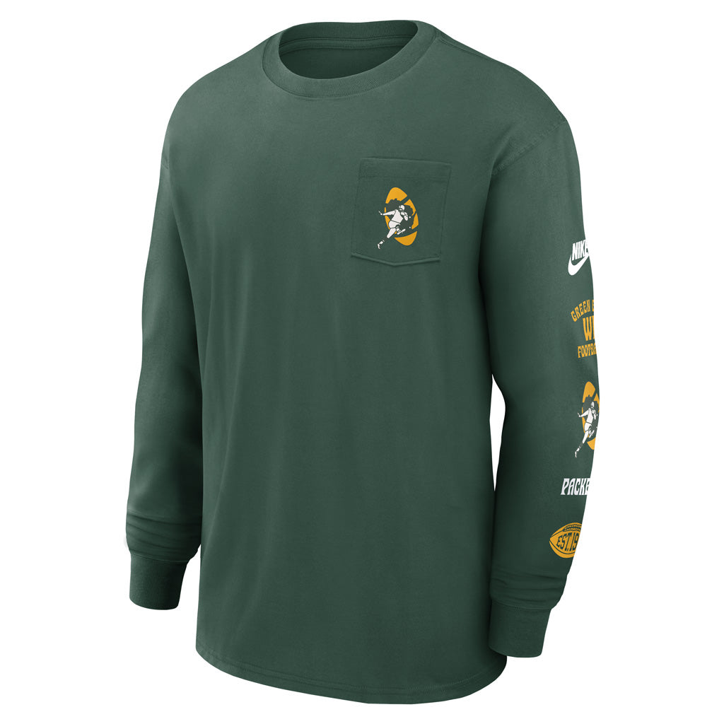 NFL Green Bay Packers Nike Pocket Max90 Long Sleeve T-Shirt