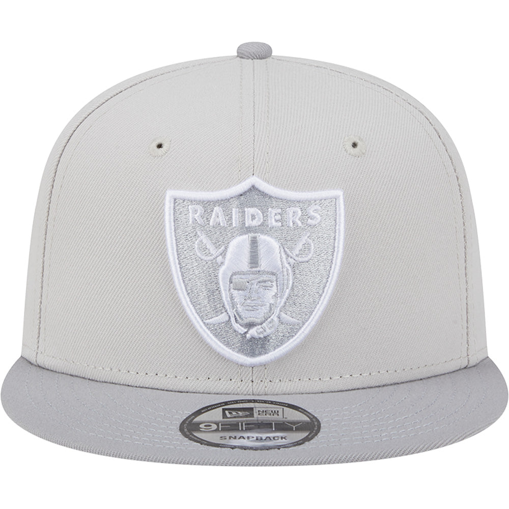 NFL Las Vegas Raiders New Era Two-Tone Color Pack Overcast 9FIFTY Snapback