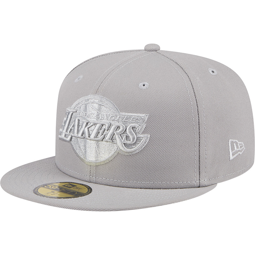 NBA Los Angeles Lakers New Era Gray on Gray 59FIFTY Fitted