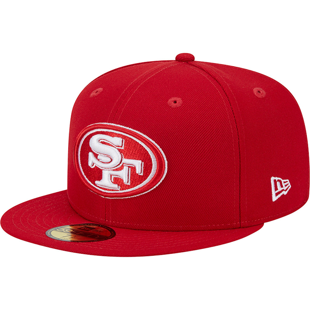 NFL San Francisco 49ers New Era Scarlet Side Patch 59FIFTY Hat