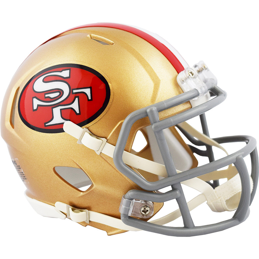 NFL San Francisco 49ers Riddell &#39;64-&#39;95 Throwback Mini Speed Helmet