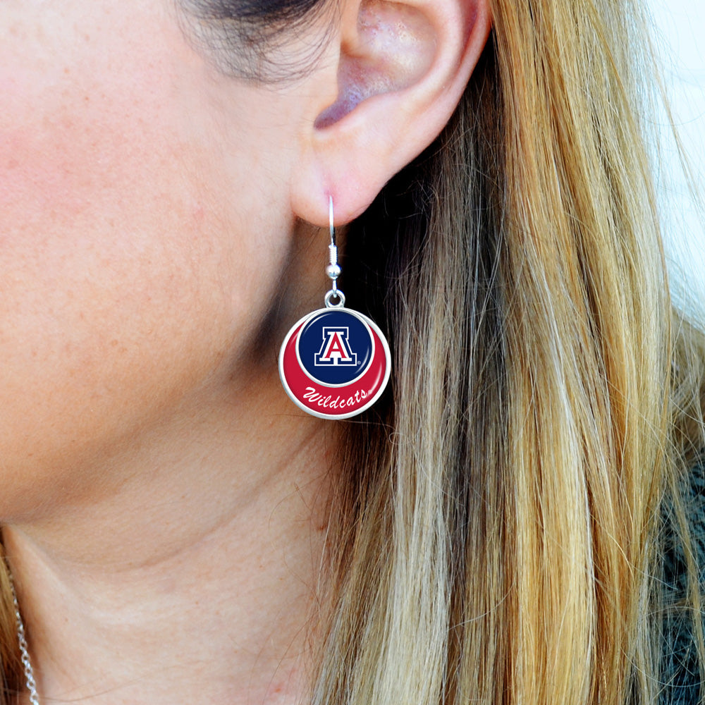 NCAA Arizona Wildcats Gentry USA Stacked Disk Earring