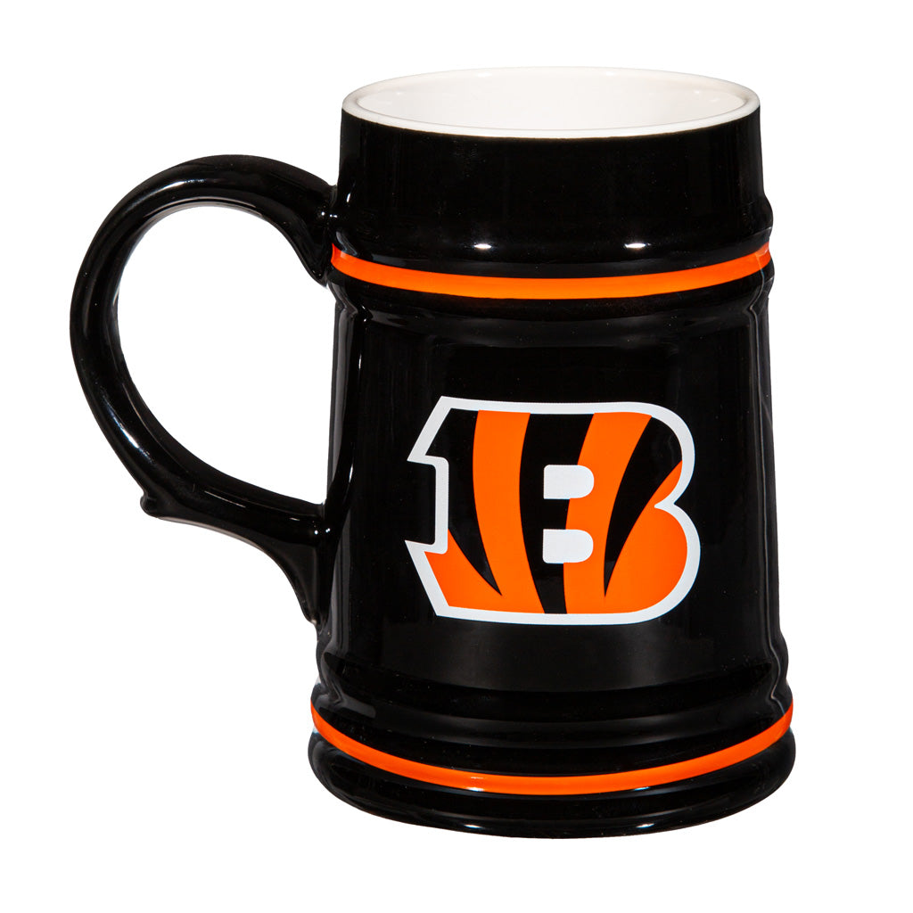 NFL Cincinnati Bengals Evergreen 24oz Ceramic Stein Cup