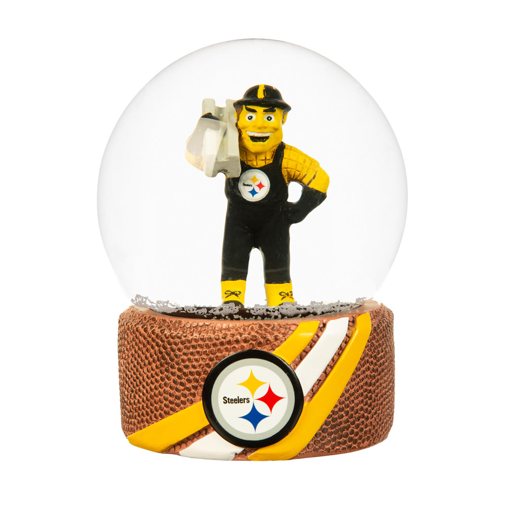 NFL Pittsburgh Steelers Evergreen Glass Water Globe