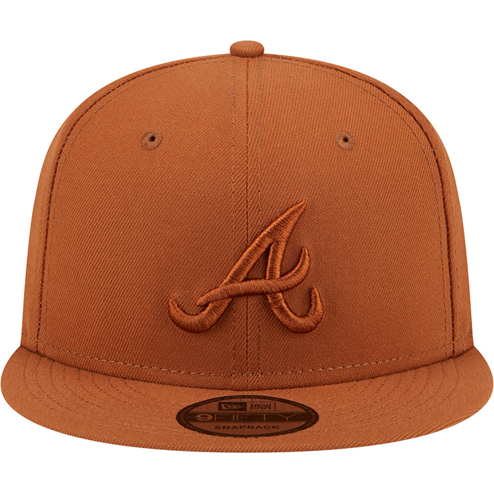 MLB Atlanta Braves New Era Earthly Brown 9FIFTY Snapback Hat