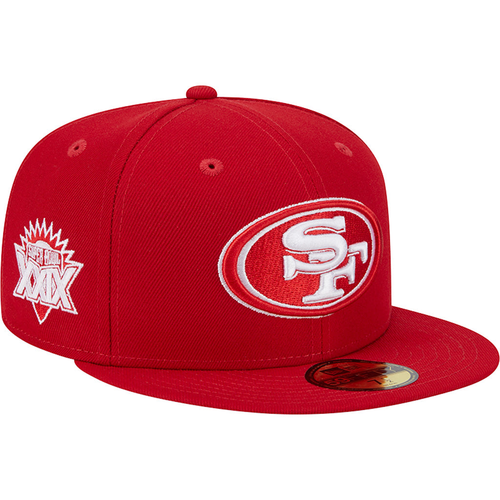 NFL San Francisco 49ers New Era Scarlet Side Patch 59FIFTY Hat