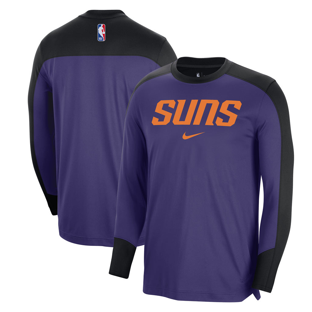 NBA Phoenix Suns Nike 2024/25 Pregame Long Sleeve Top