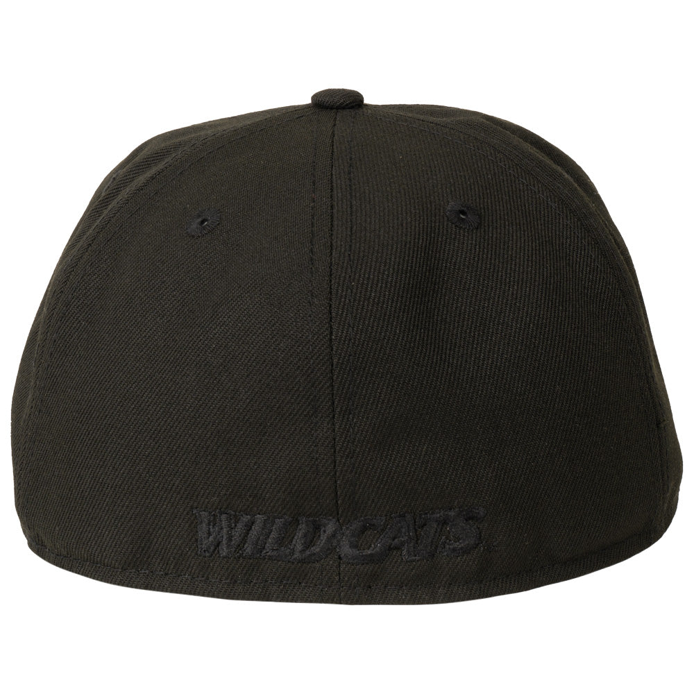 NCAA Arizona Wildcats Black On Black Primary Logo 59FIFTY Fitted Hat