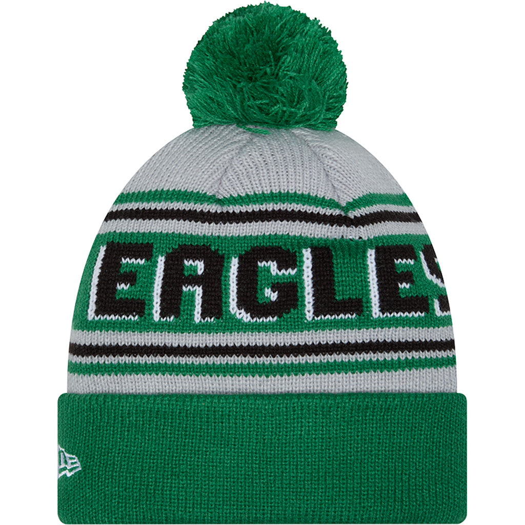 NFL Philadelphia Eagles New Era Pom Wordmark Knit Hat