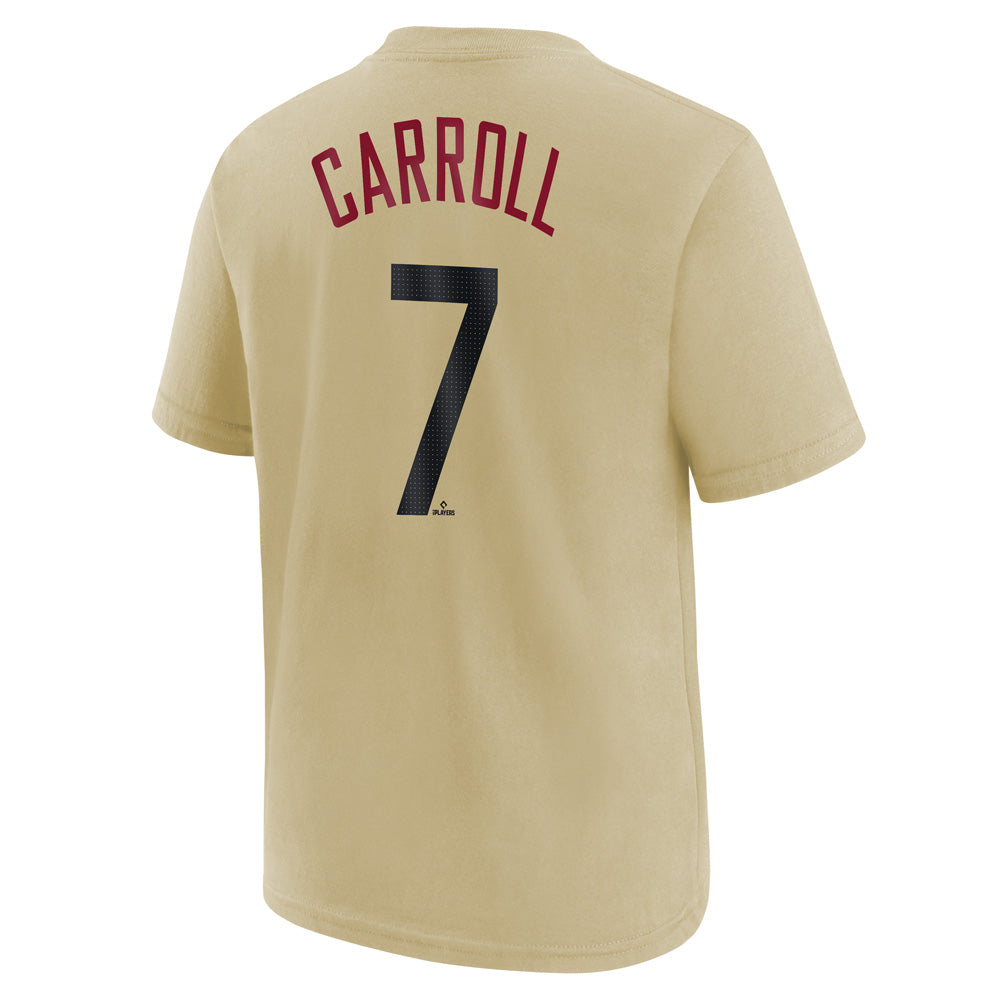 MLB Arizona Diamondbacks Corbin Carroll Youth Nike City Connect Name &amp; Number Tee