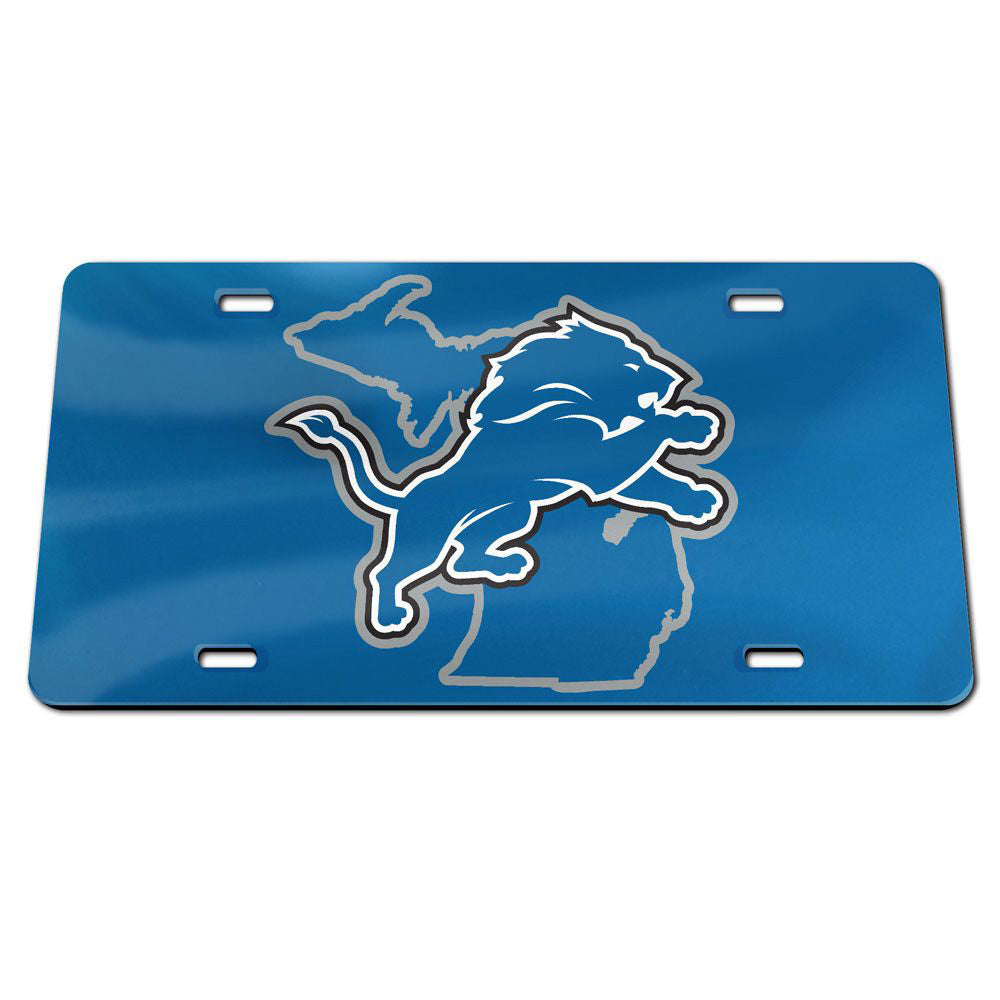 NFL Detroit Lions WinCraft State Acrylic License Plate