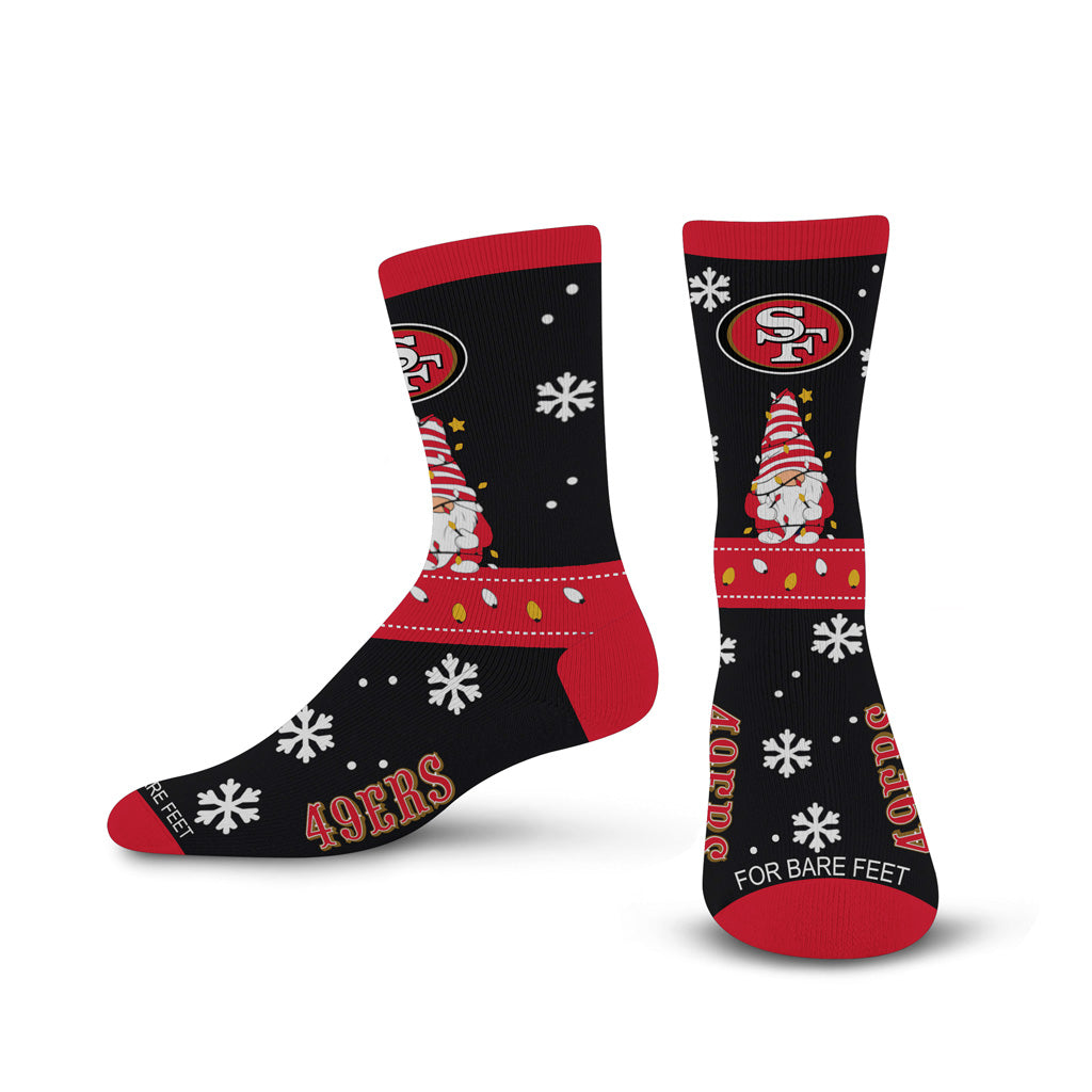 NFL San Francisco 49ers For Bear Feet Sweater Gnome Socks