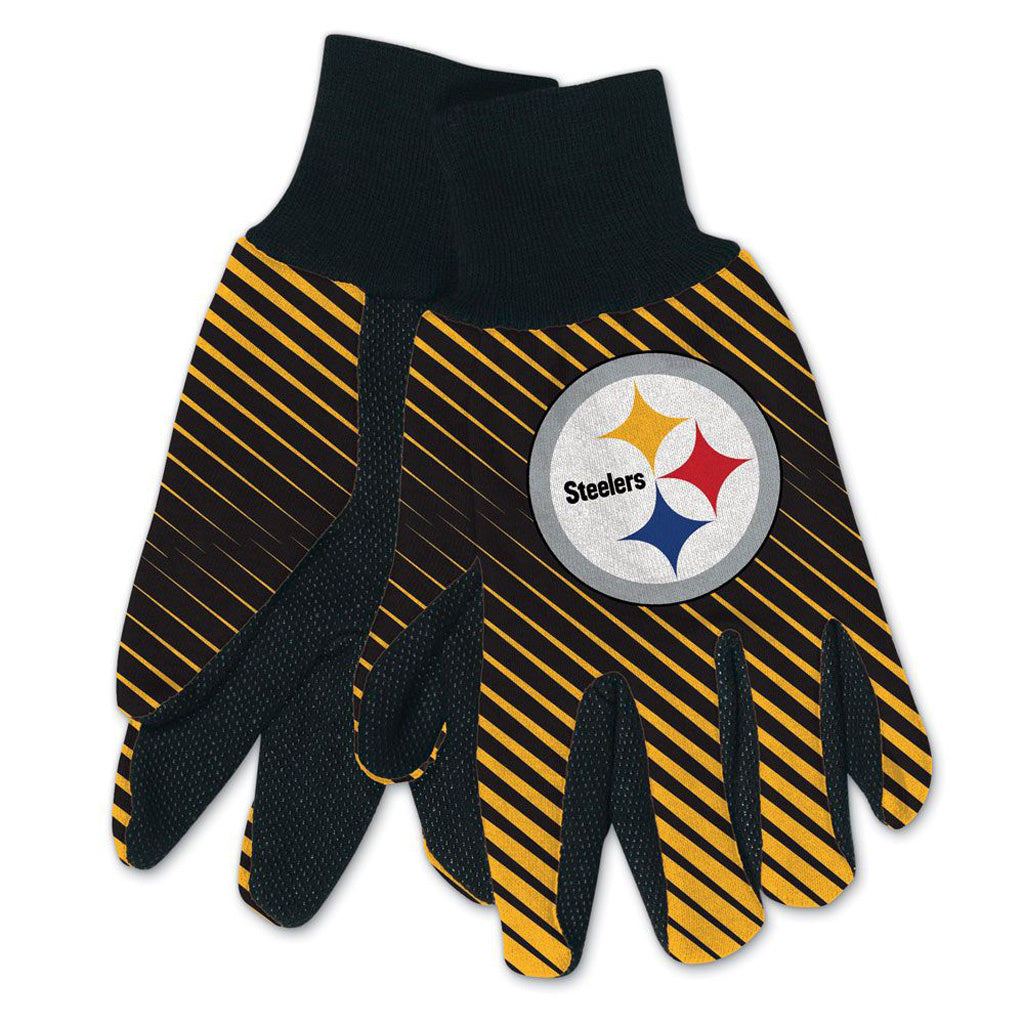 NFL Pittsburgh Steelers WinCraft Team Stripe Utility Gloves