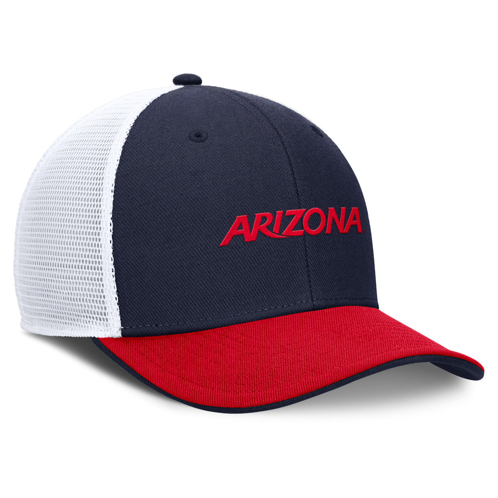 NCAA Arizona Wildcats Nike Two Tone Wordmark Trucker Adjustable Hat