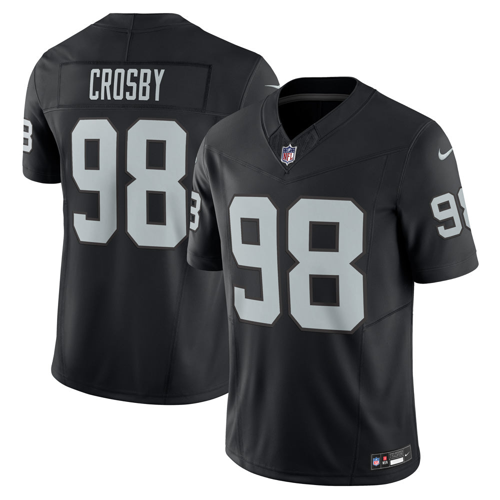 NFL Las Vegas Raiders Maxx Crosby Nike 2023/24 Alternate Vapor F.U.S.E. Limited Jersey