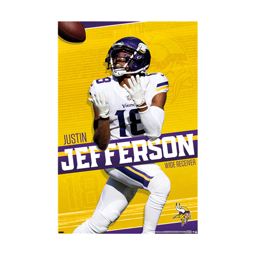 NFL Minnesota Vikings Justin Jefferson Trends Catching Poster