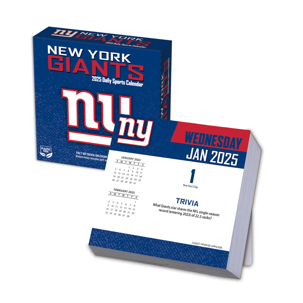 NFL New York Giants 2024-2025 Boxed Calendar