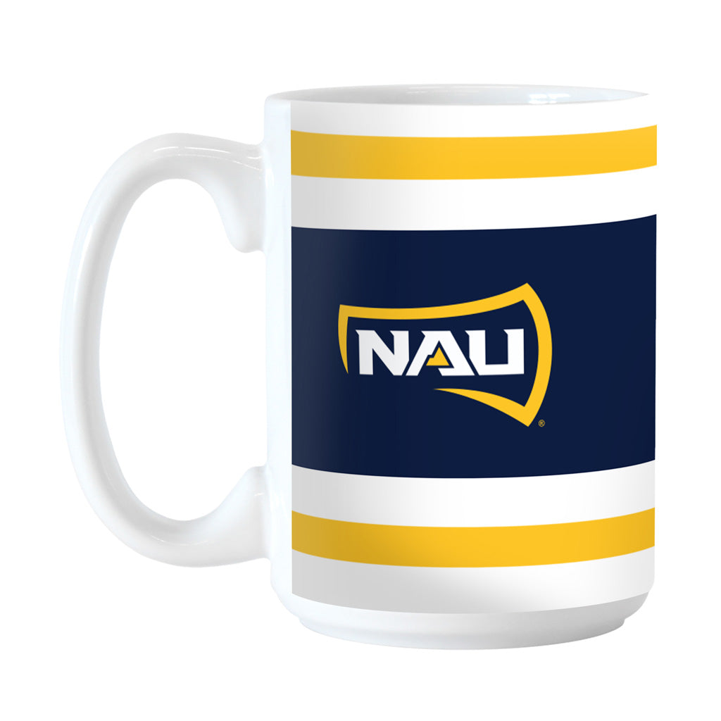 NCAA Northern Arizona Lumberjacks Logo Brands 15oz Stripe Sublimated Mug